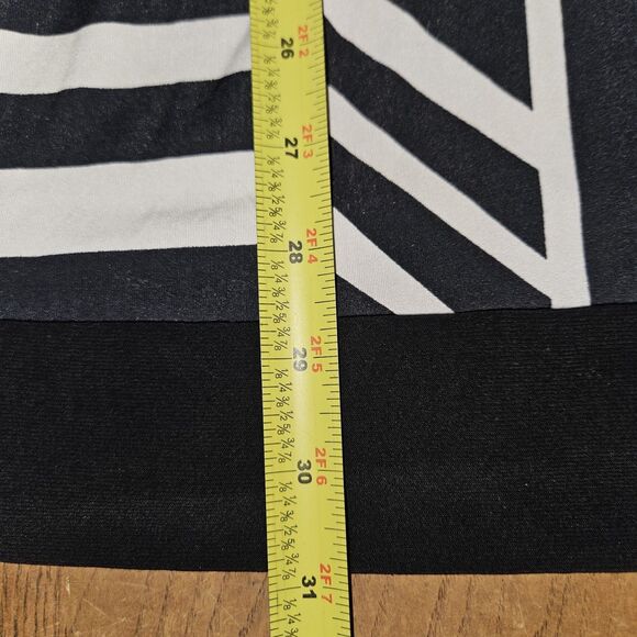 Twentyone Vintage 90's Black and Cream Striped Dress. Size M - Picture 6 of 7